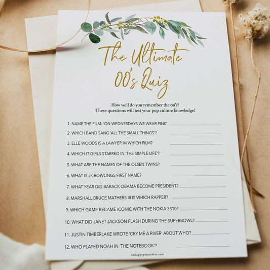 Ultimate 00's Quiz - Eucalyptus Leaf