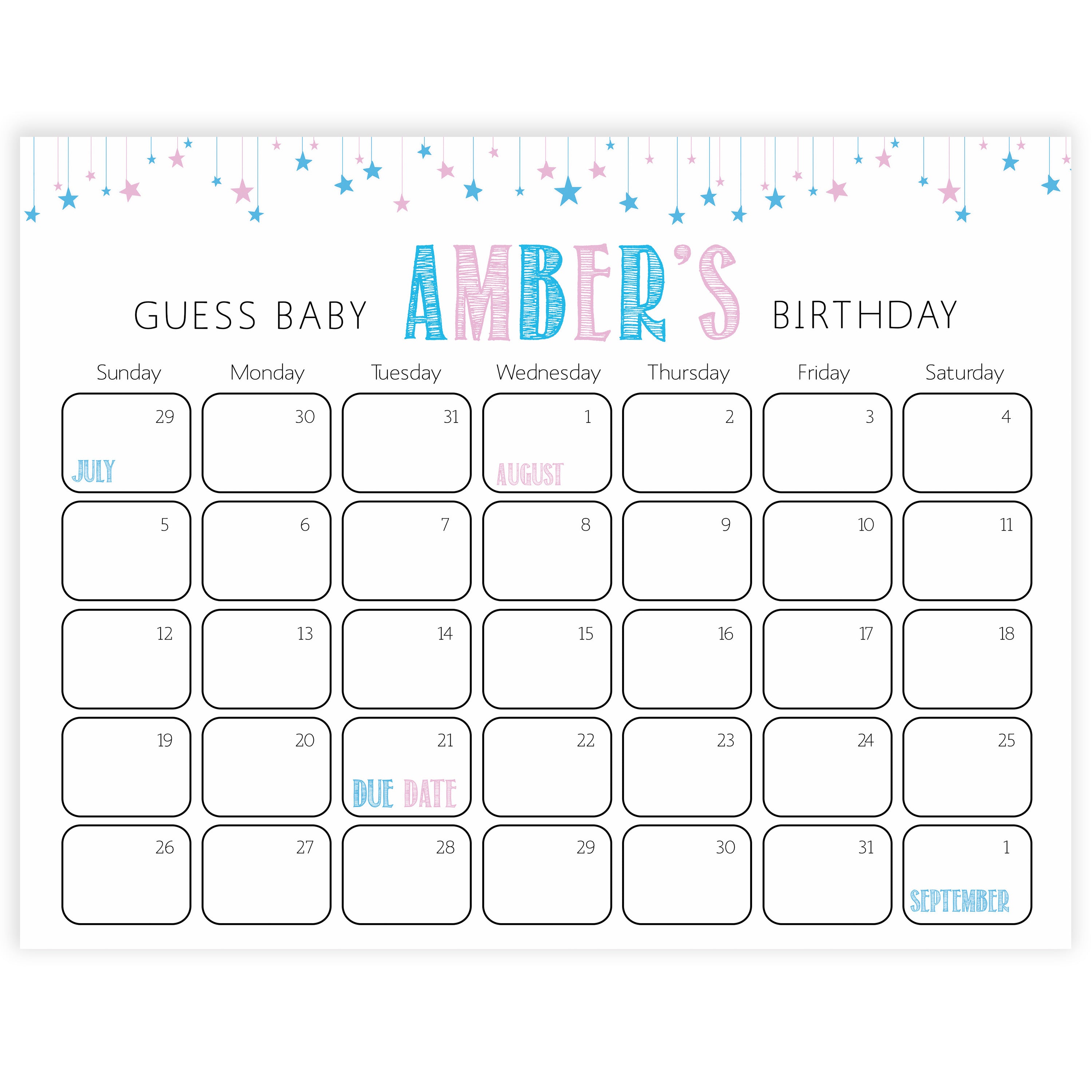 Guess The Baby Birthday Gender Reveal Printable Baby Shower Games OhHappyPrintables guess-the-baby-birthday-gender-reveal-printable-baby-shower-games-ohhappyprintables