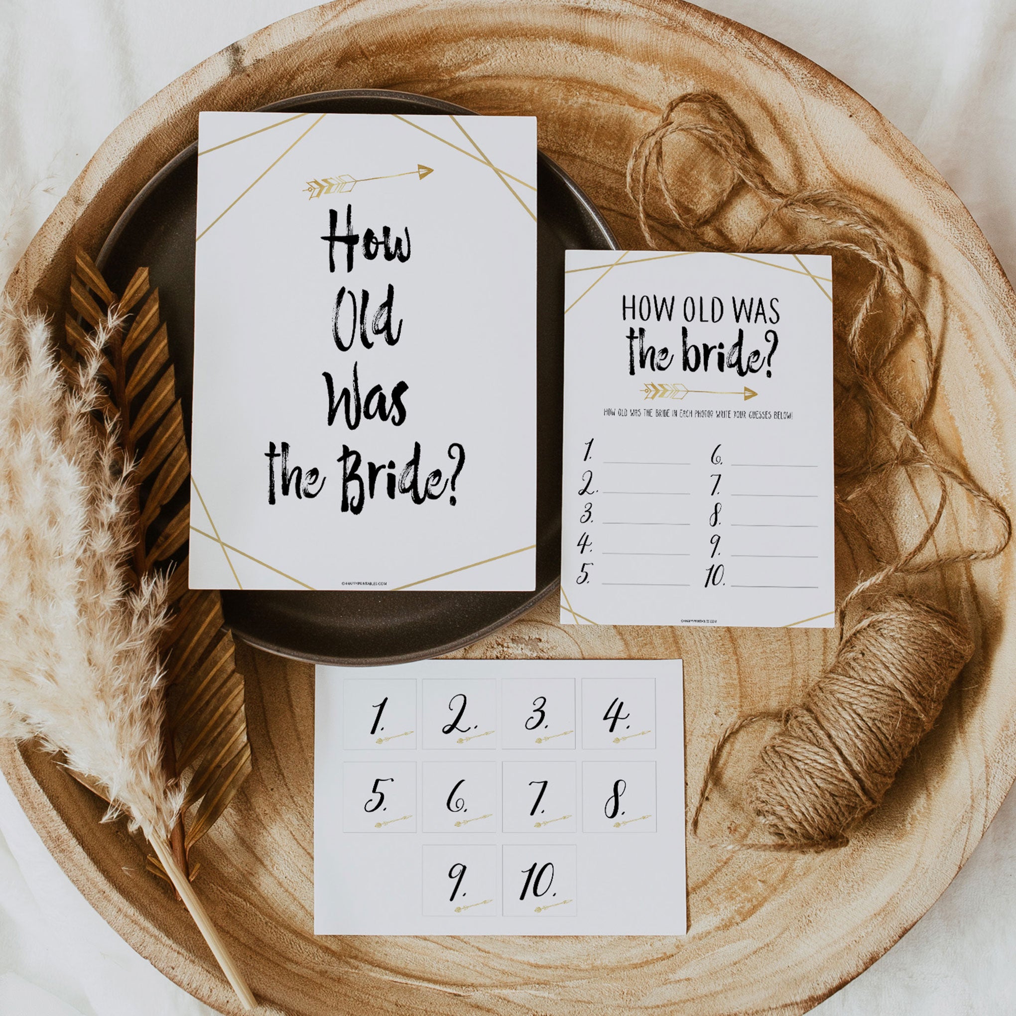 How Old was the Bride Game | Shop Printable Bridal Shower Games ... How Old was the Bride Game | Shop Printable Bridal Shower Games ...