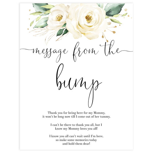 message from the bump game, Printable baby shower games, shite floral baby games, baby shower games, fun baby shower ideas, top baby shower ideas, floral baby shower, baby shower games, fun floral baby shower ideas