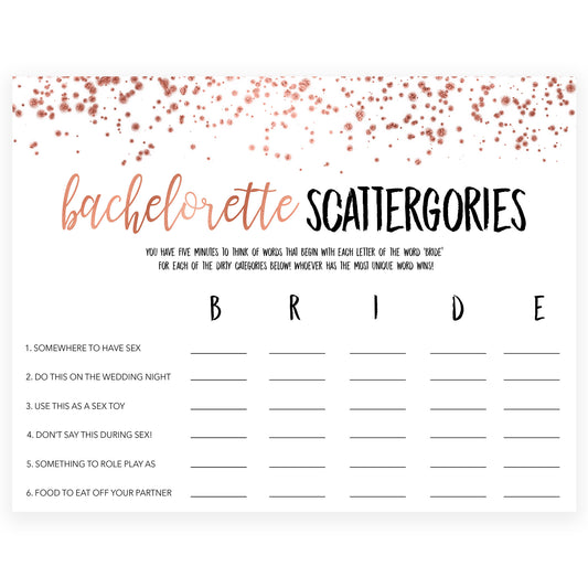 Rose gold bachelorette games, bachelorette sentences, bachelorette games, bridal shower games, top 10 baby games, fun bachelorette games, top bridal games, rose gold games