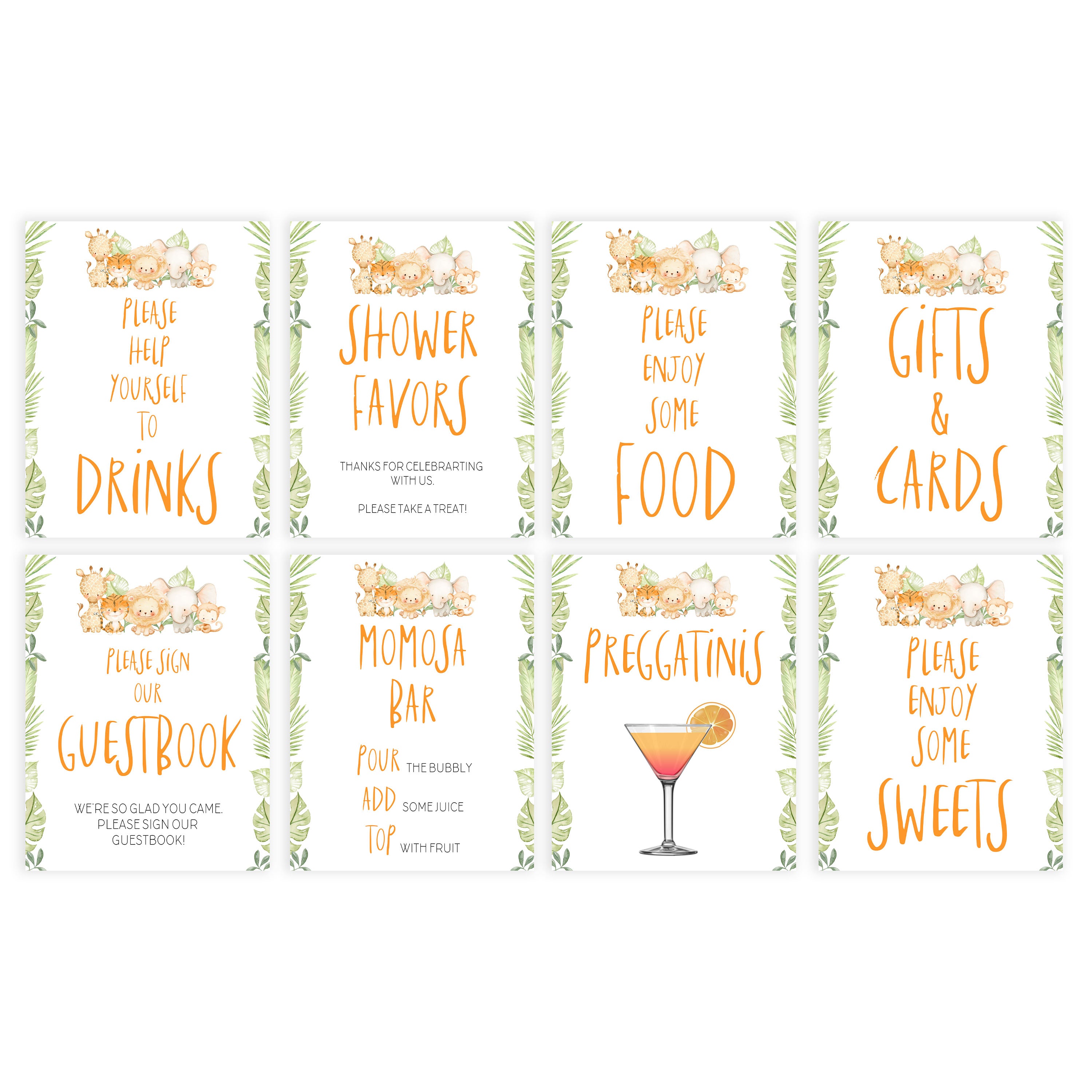 8 Baby Shower Table Signs - Boho Printable Baby Shower Signs –  OhHappyPrintables