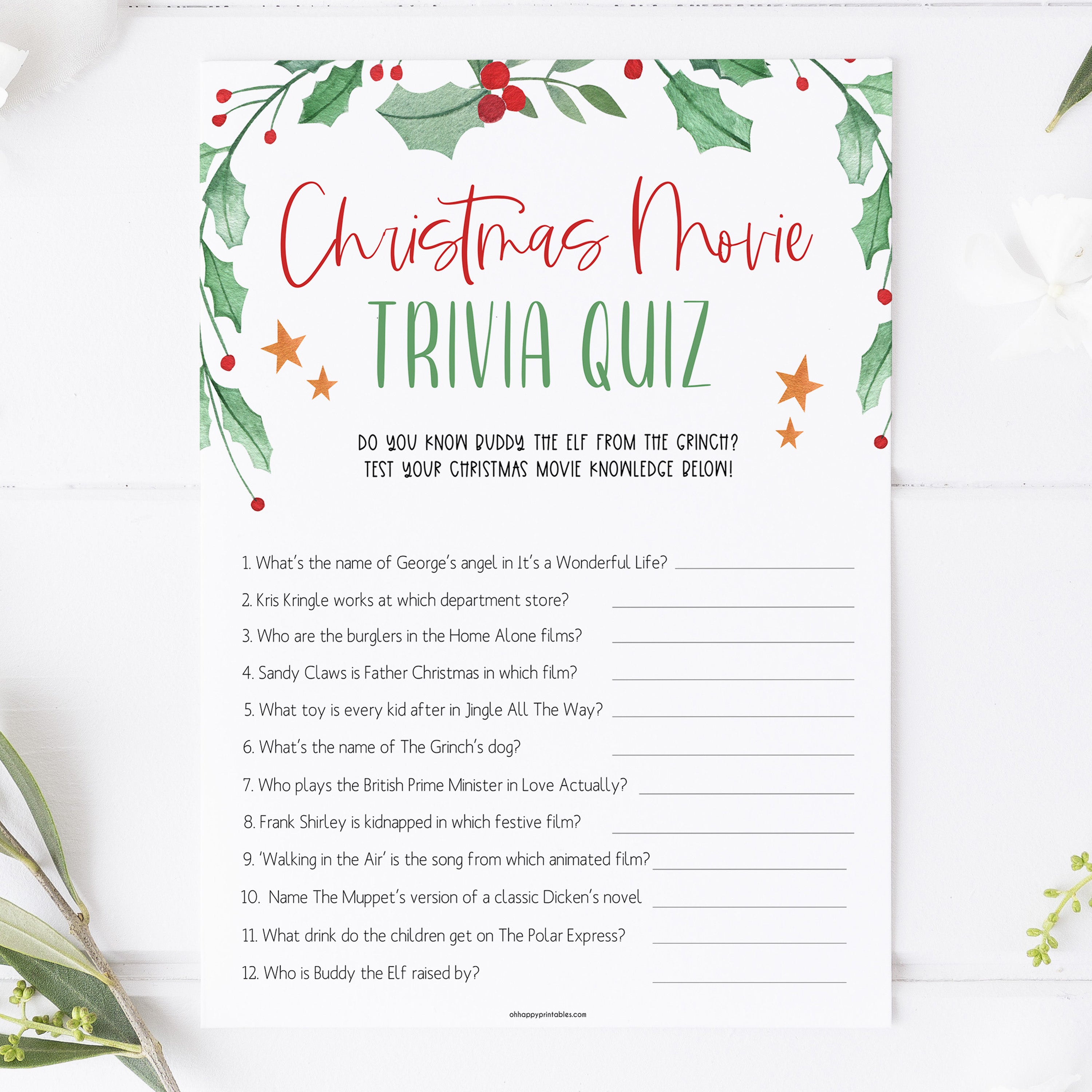 Christmas What's Your Santa Name Game, Pack of 1 Sign and 30 Name Tag  Stickers, Christmas Party Games, Christmas Decorations, Xmas Holiday Party