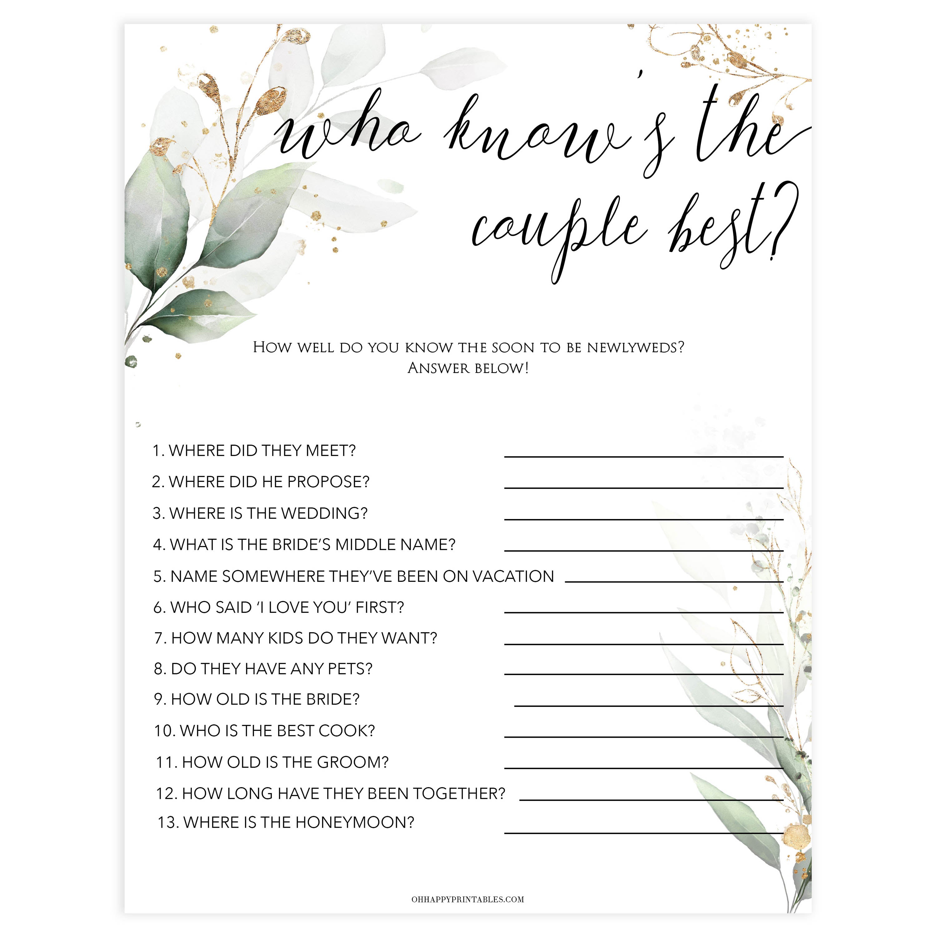 Best bridal shower hot sale