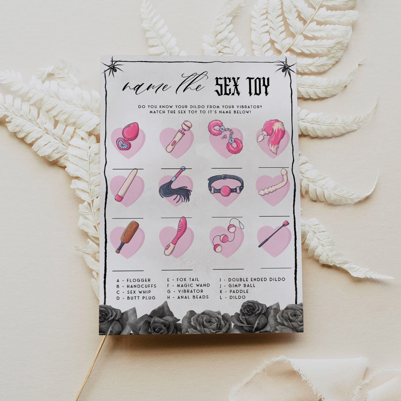 EDITABLE Name The Sex Toy Game - Bride or Die Printable Games OhHappyPrintables EDITABLE Name The Sex Toy Game - Bride or Die Printable Games OhHappyPrintables