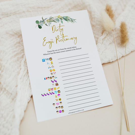 Dirty Emoji Pictionary - Eucalyptus Leaf