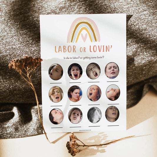 labour or lovin baby shower game, Printable baby shower games, boho rainbow baby games, baby shower games, fun baby shower ideas, top baby shower ideas, boho rainbow baby shower, baby shower games, fun boho rainbow baby shower ideas