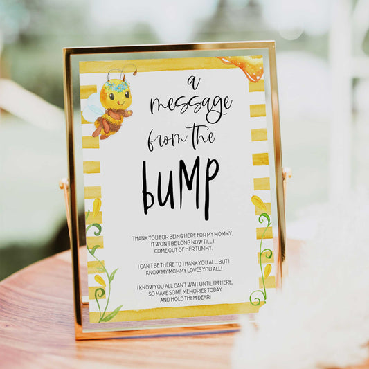 message from the bump game, Printable baby shower games, mommy bee fun baby games, baby shower games, fun baby shower ideas, top baby shower ideas, mommy to bee baby shower, friends baby shower ideas
