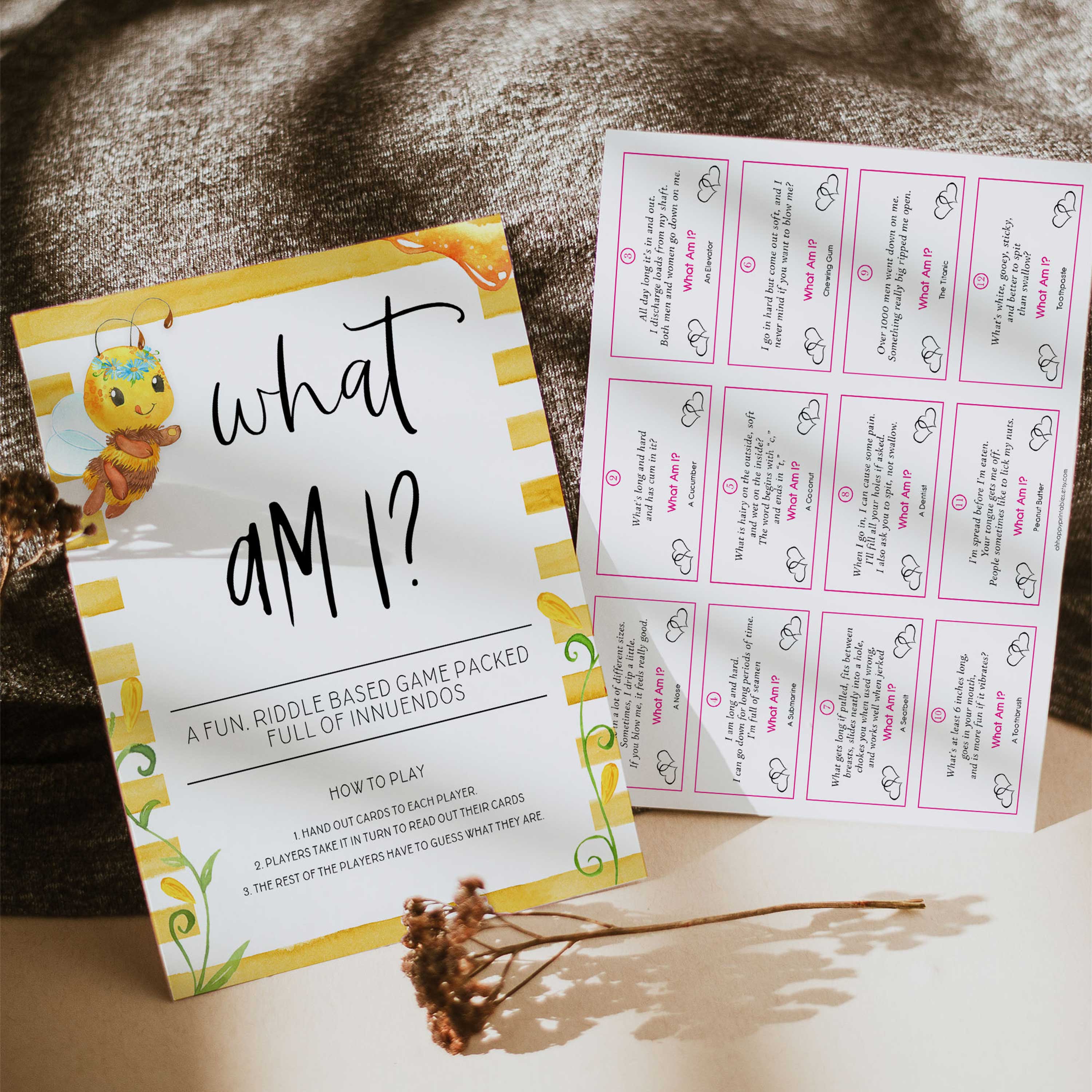 What Am I Game - Mommy To BEE Printable Baby Games – OhHappyPrintables