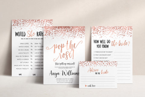 Rose Gold Foil