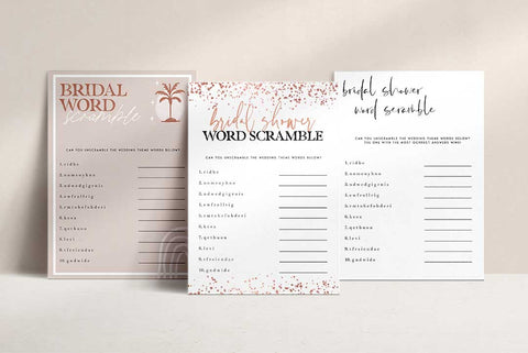 Bridal Word Scramble
