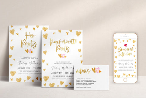 Gold Hearts