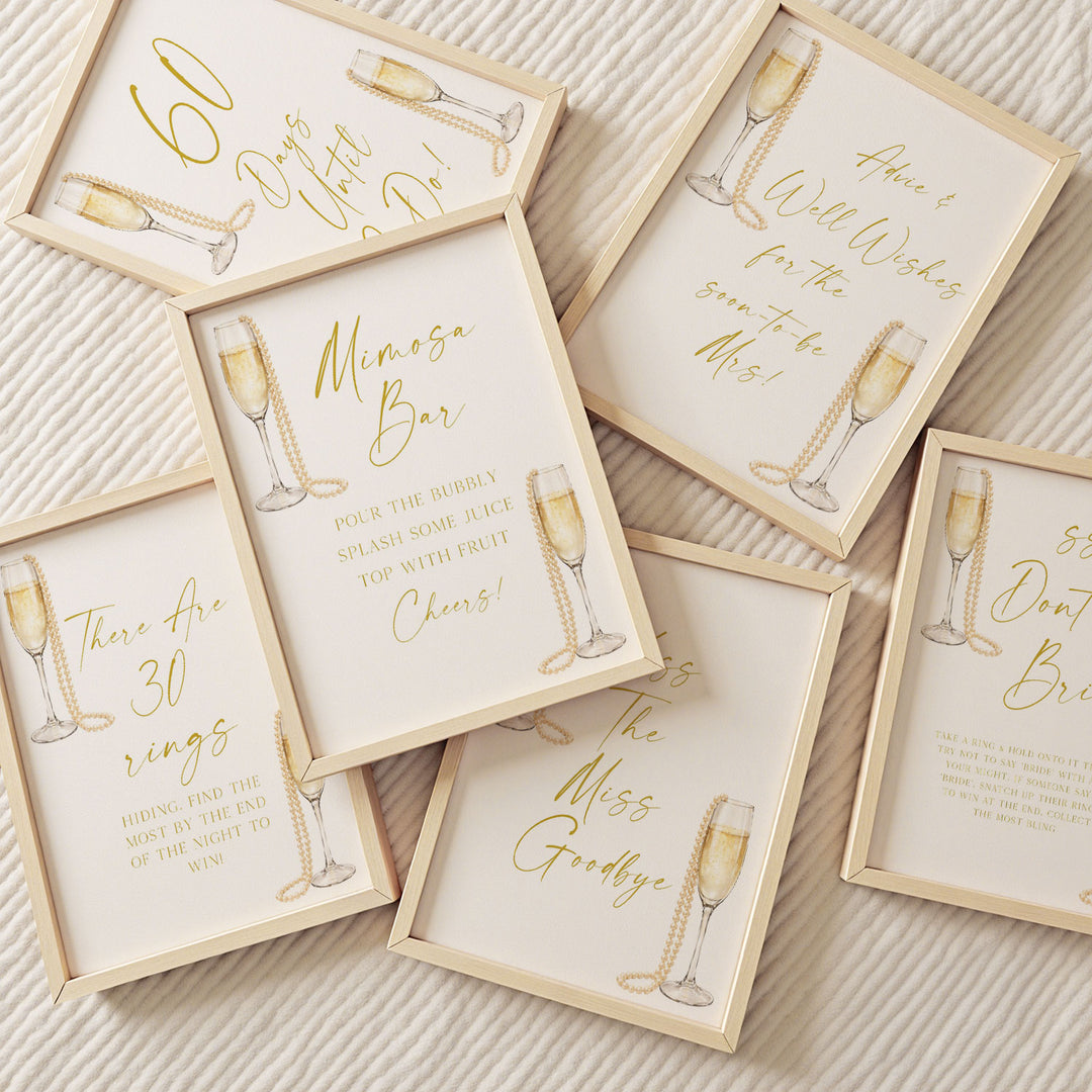 100 Pearls & Prosecco Bridal Shower Games