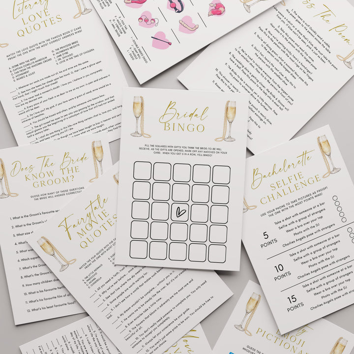 100 Pearls & Prosecco Bridal Shower Games