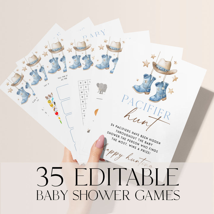 A Little Cowboy Baby Shower Games