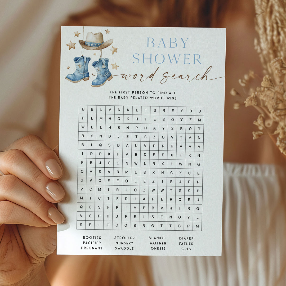 A Little Cowboy Baby Shower Games