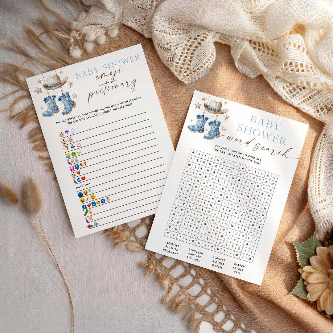 A Little Cowboy Baby Shower Games