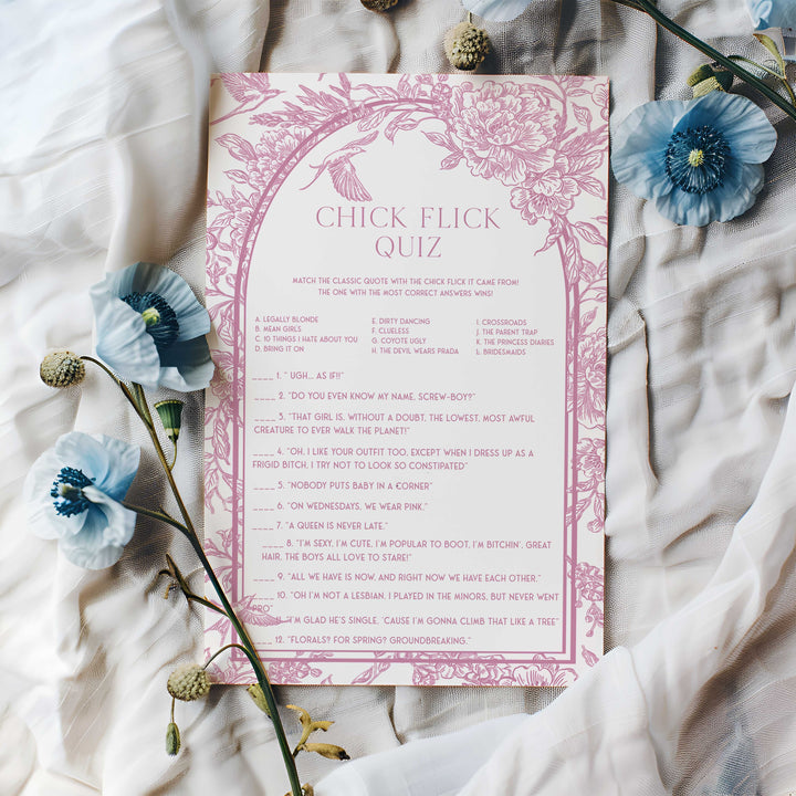35 Chinoiserie Bridal Shower Pink Games
