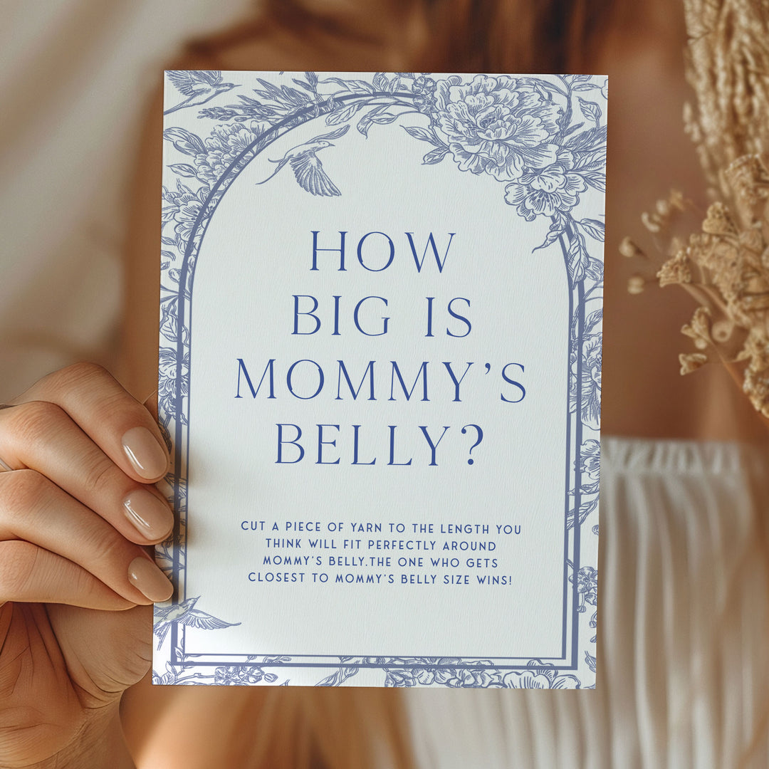 Chinoiserie Blue Baby Shower Games