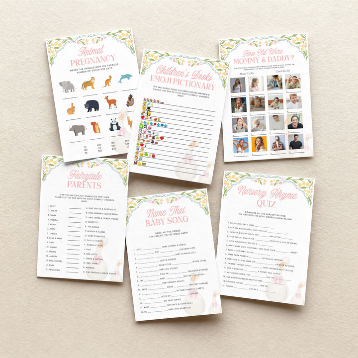 60 Baby Goose Floral Games