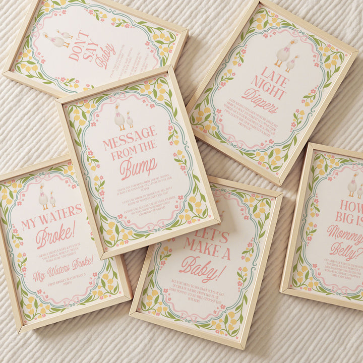 60 Baby Goose Floral Games
