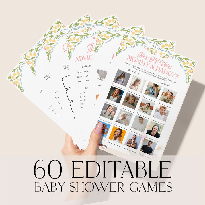 60 Baby Goose Floral Games