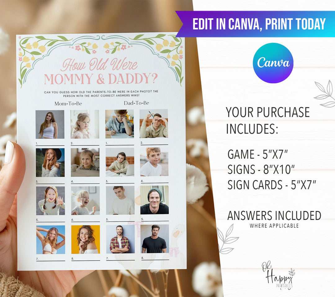 60 Baby Goose Floral Games