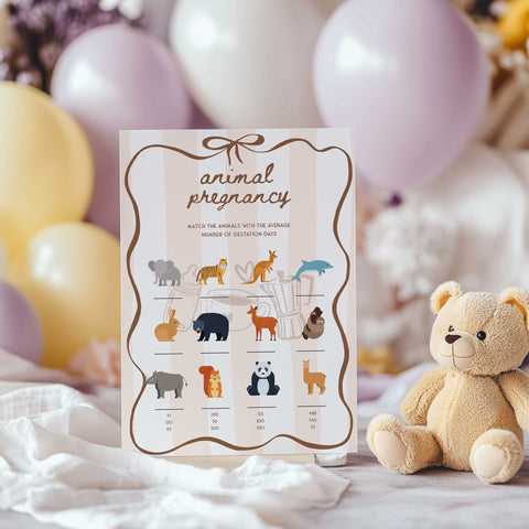 A variety of editable baby shower games displayed together, including prompts for diaper notes and guessing games, designed for easy at-home printing.
