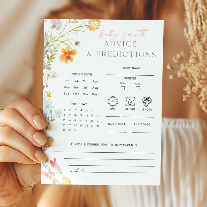 Advice & Predictions Wildflower Game