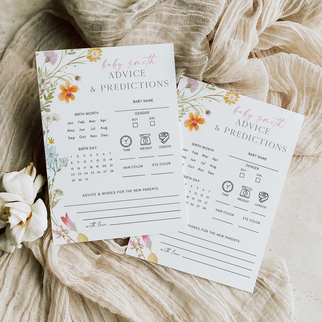 Advice & Predictions Wildflower Game