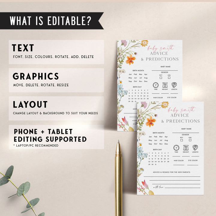 Advice & Predictions Wildflower Game