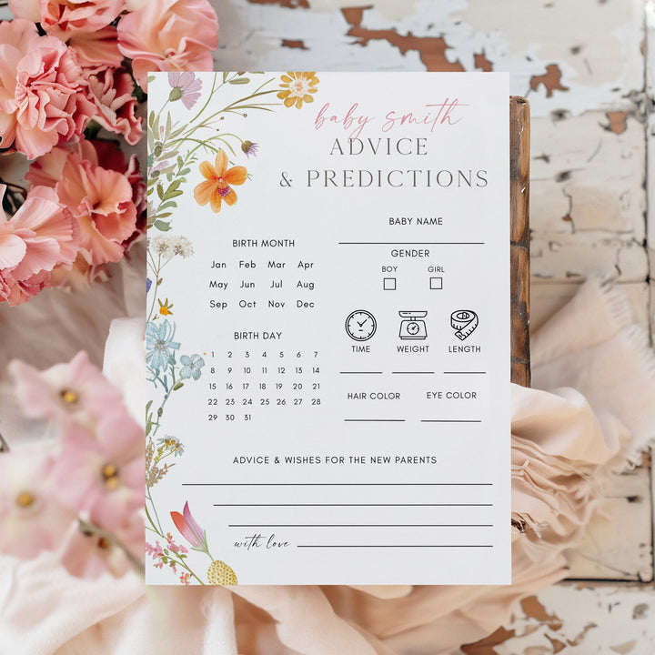 Advice & Predictions Wildflower Game