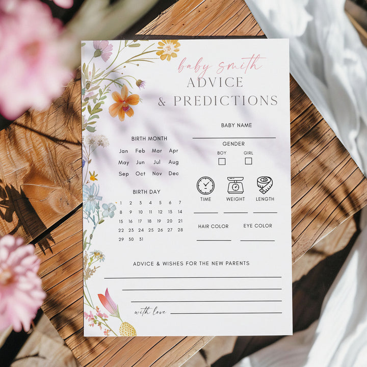 Advice & Predictions Wildflower Game