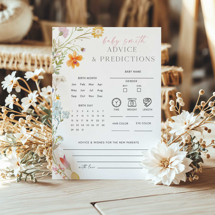 Advice & Predictions Wildflower Game