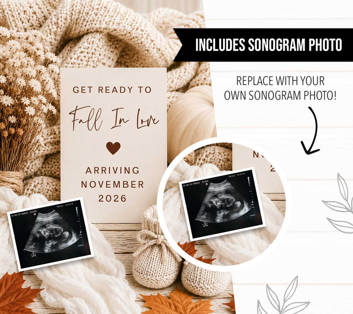 Fall Social Media Pregnancy Announcement