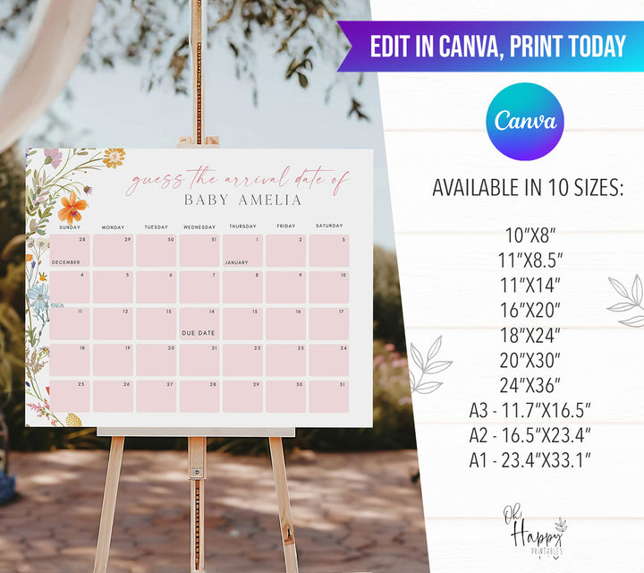 Guess The Baby Arrival Date Game