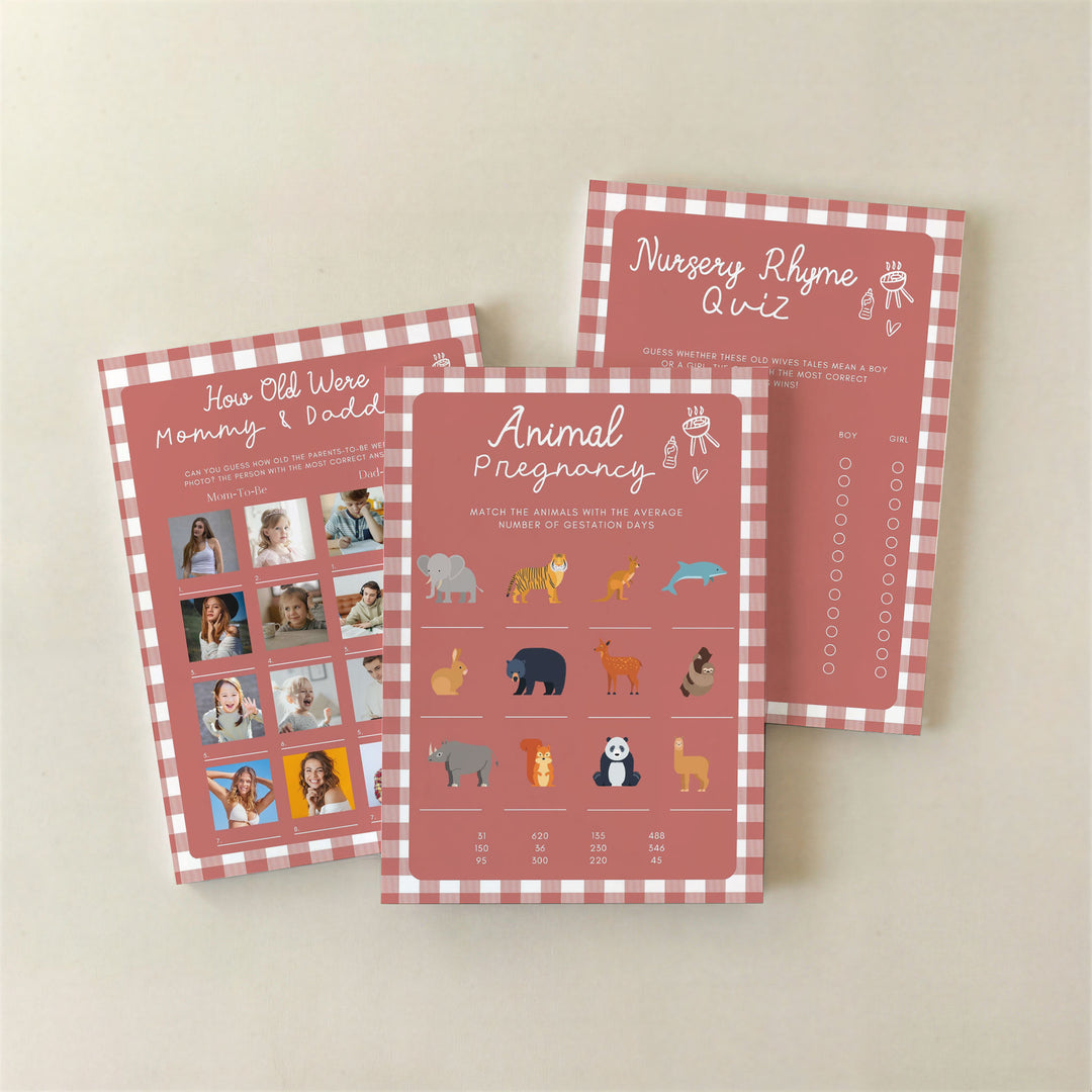 60 Baby Q Gingham Baby Games