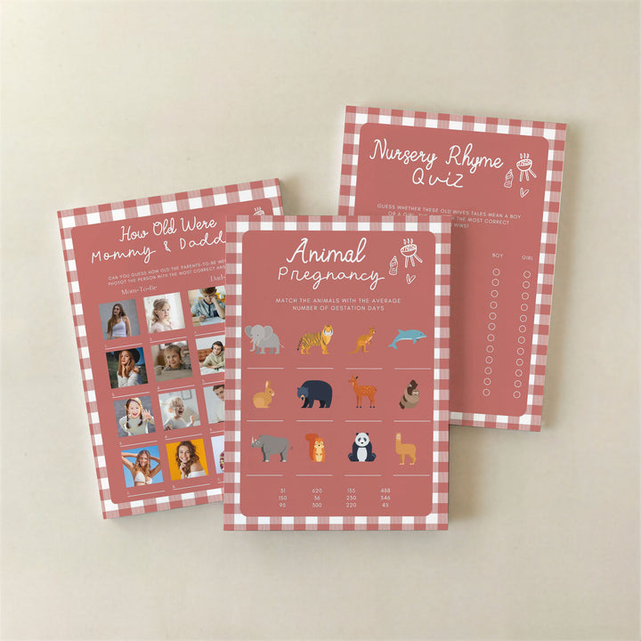 60 Baby Q Gingham Baby Games