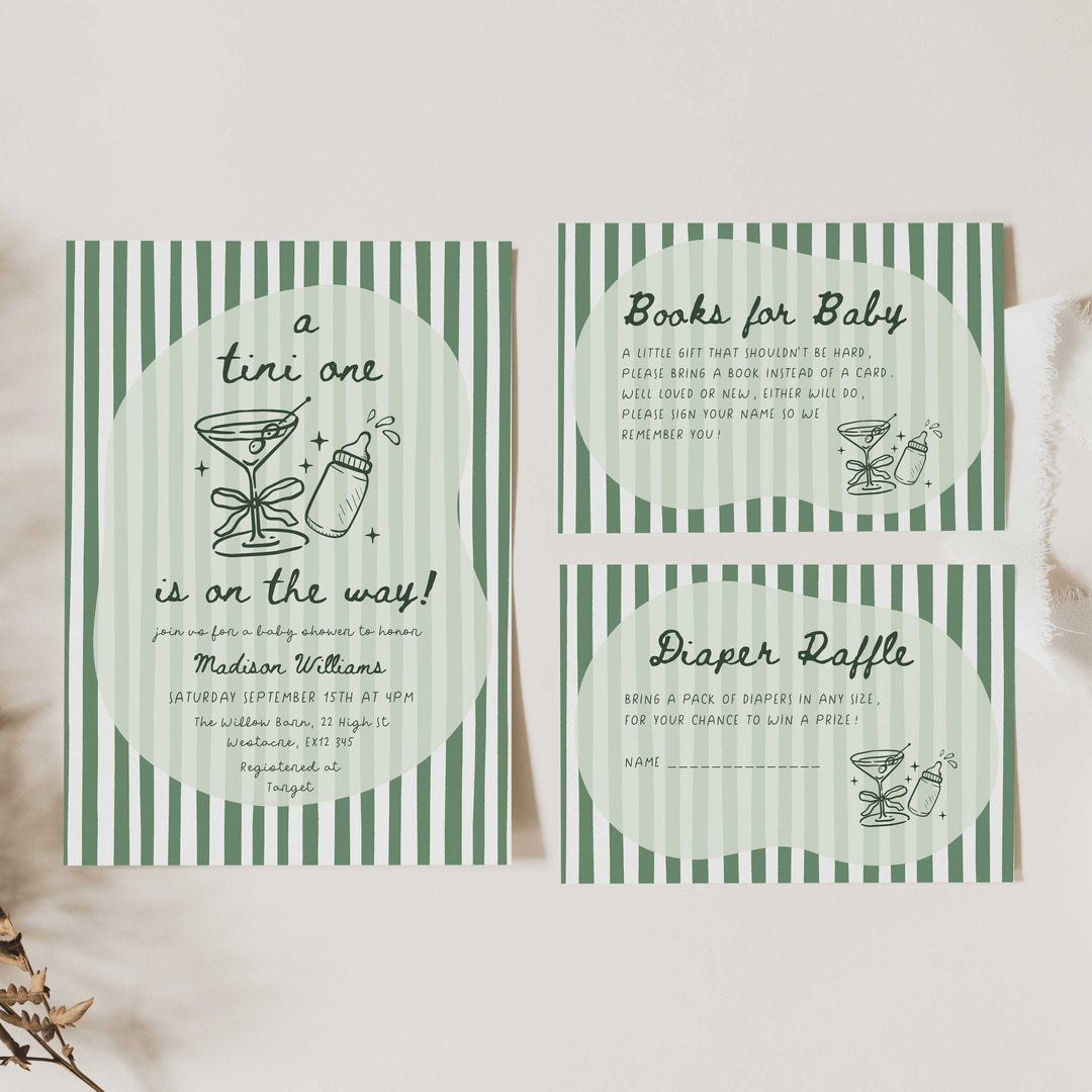 Tini One On The Way Invitation Set