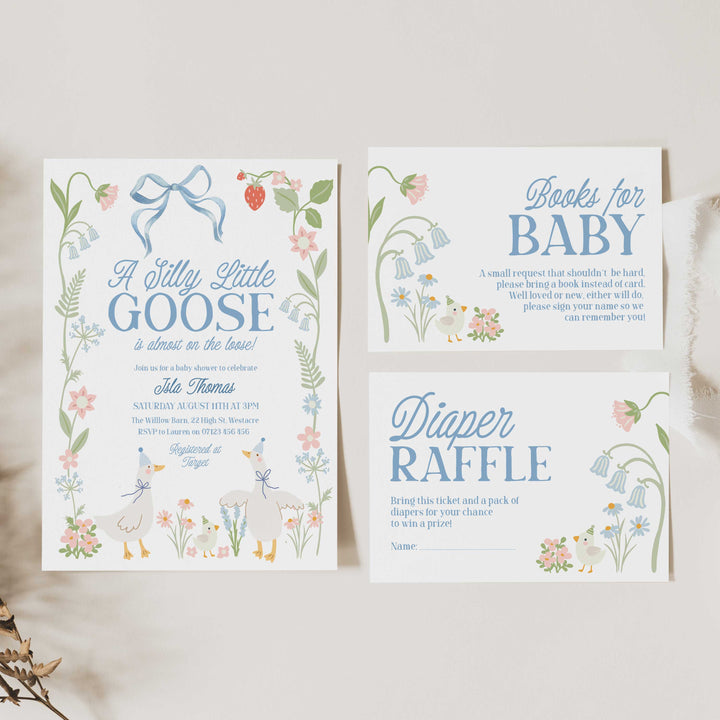 Boy Silly Goose Invitation Set
