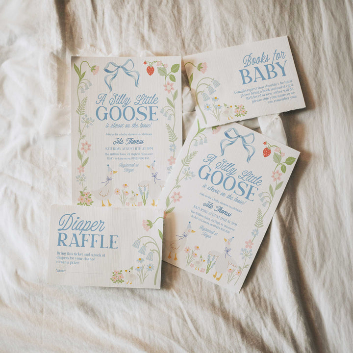 Boy Silly Goose Invitation Set