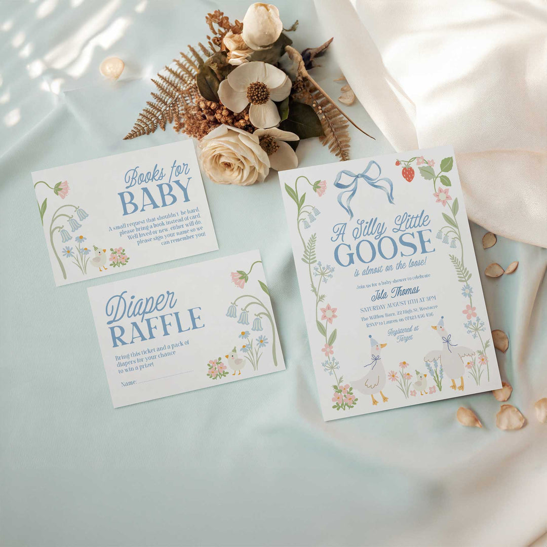 Boy Silly Goose Invitation Set