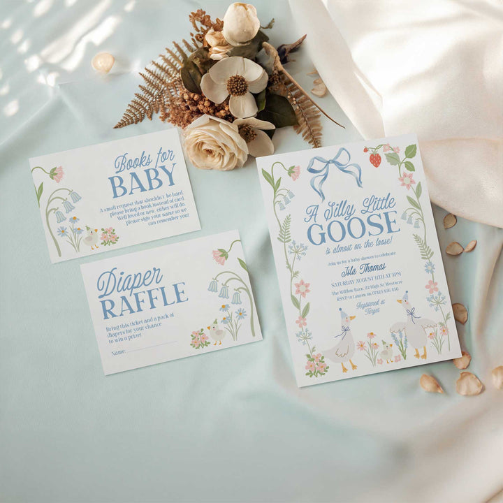 Boy Silly Goose Invitation Set
