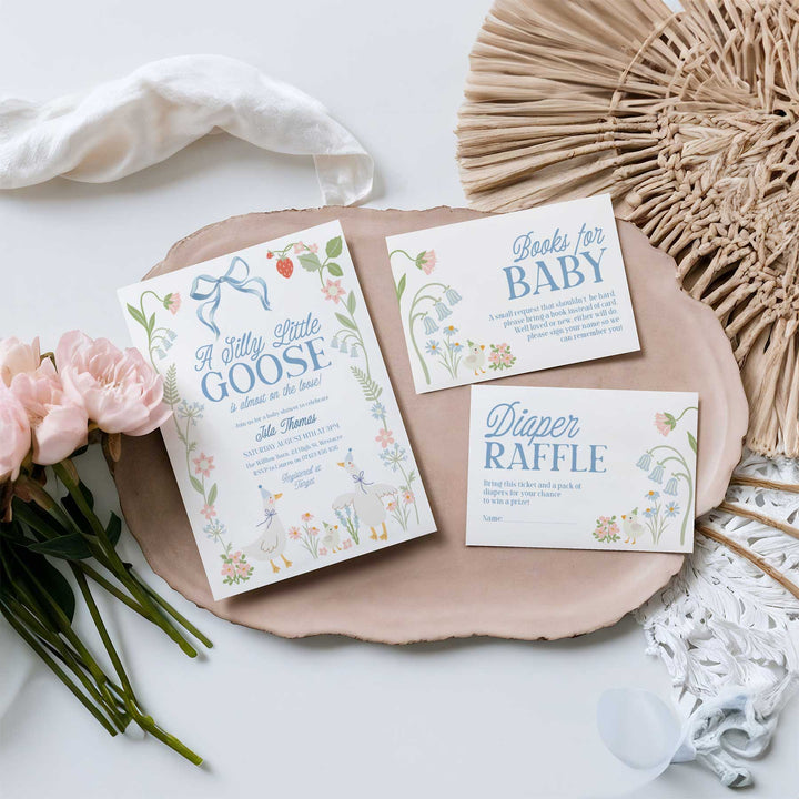 Boy Silly Goose Invitation Set