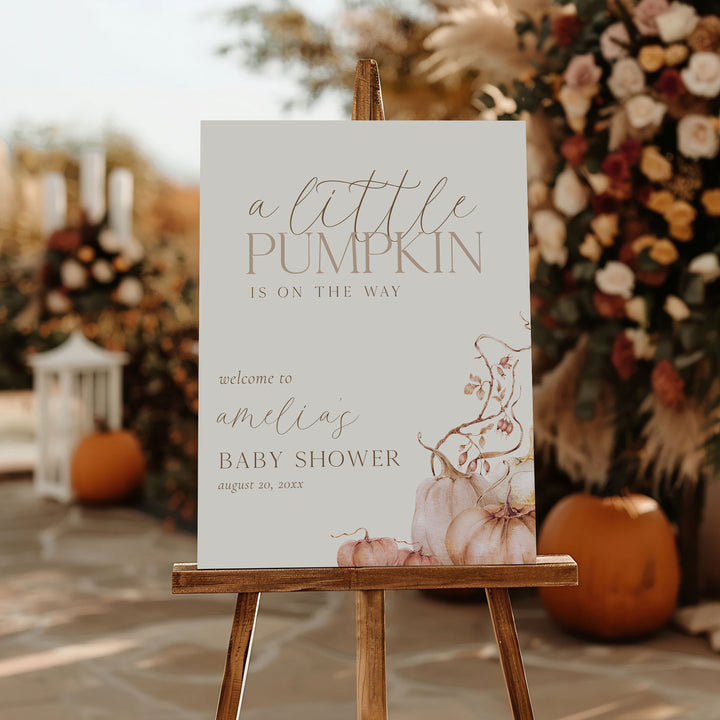 Whimsical Pumpkin's On The Way Welcome Sign