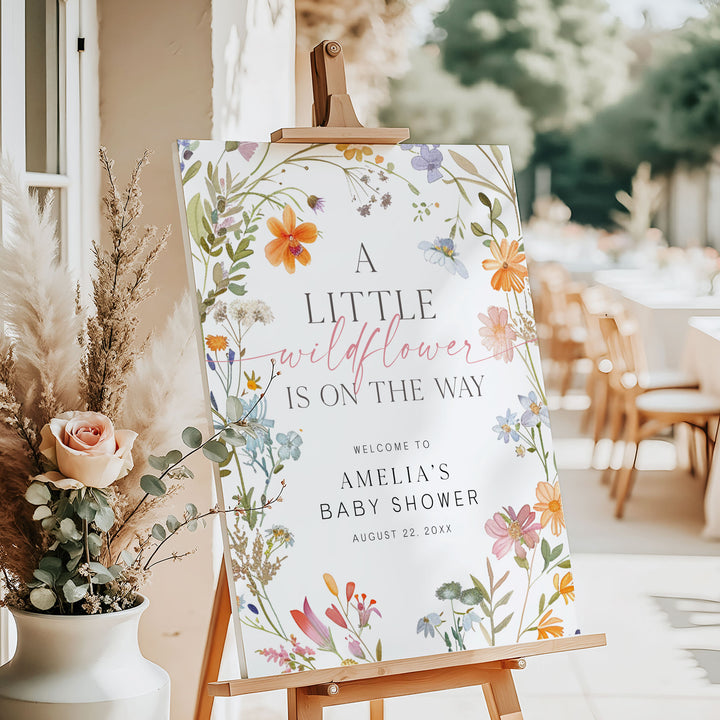 Little Wildflower On The Way Welcome Sign