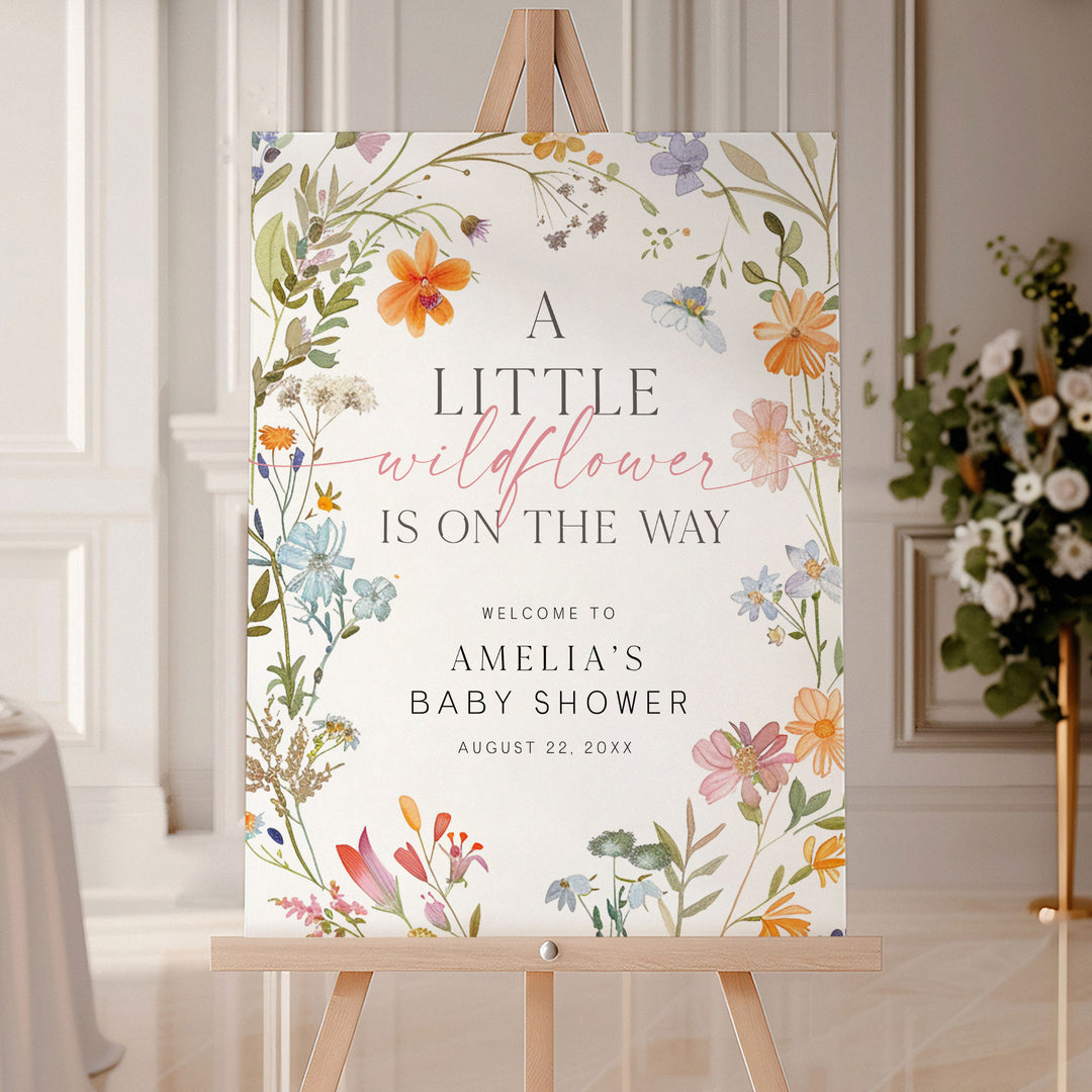 Little Wildflower On The Way Welcome Sign