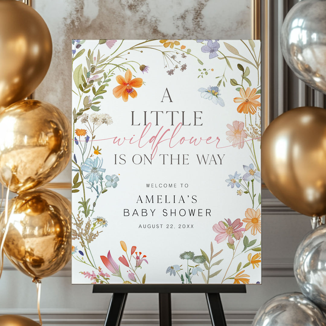 Little Wildflower On The Way Welcome Sign