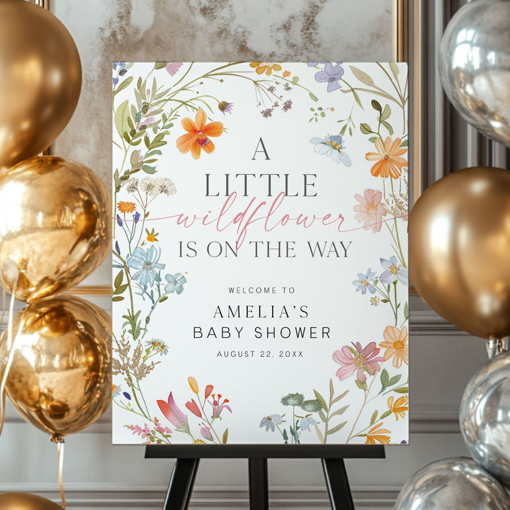Little Wildflower On The Way Welcome Sign