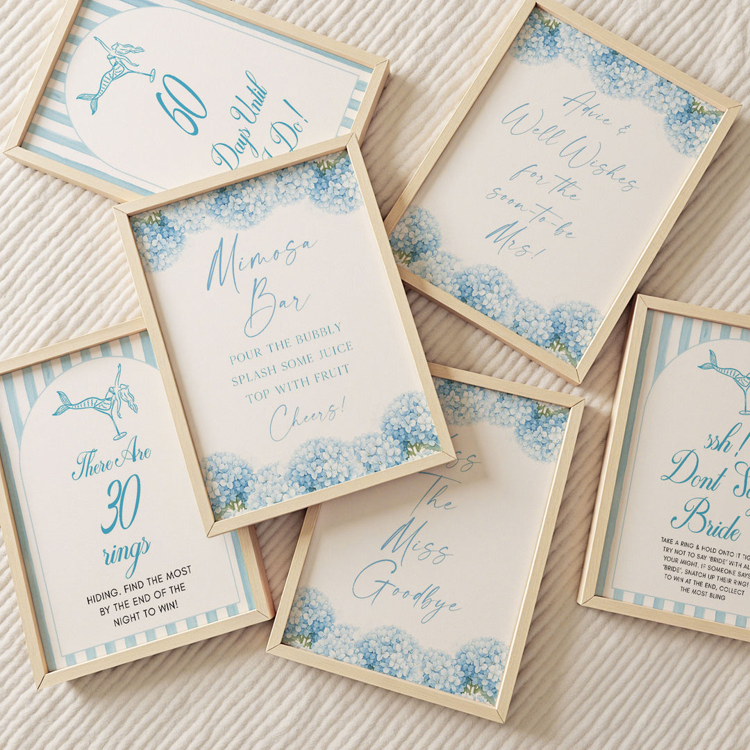 100 Floral Hydrangea Bridal Shower Games
